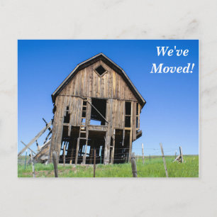 Ny adress vykort för gammal hem- vi har flyttat