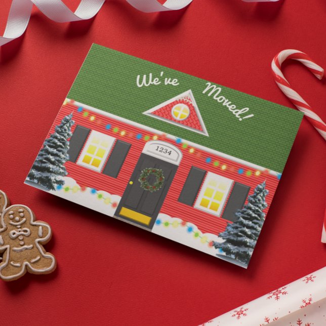 Ny adress vykort för helgdaghus (Skapare uppladdad)