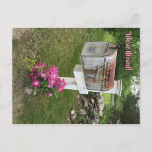 Ny adress vykort för vi har flyttat