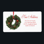 Ny adress x-mas-Helgdag Fraktsedel<br><div class="desc">Efter allt arbete och stressa, säg att du har ett ny adress! Det finns inget bättre (och enklare!) sätt att sprida nyheterna än att lägga till den här etiketten till julposten. Det finns många olika kort tillgängliga, så plocka den utformning och formulering du vill ha. Bläddra i butiken eller sök...</div>