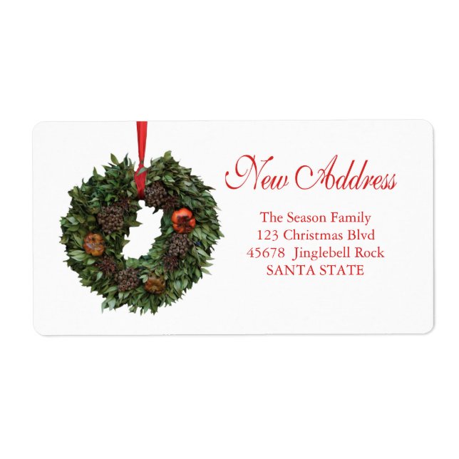 Ny adress x-mas-Helgdag Fraktsedel (Framsidan)