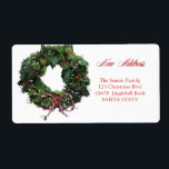 Ny adress x-mas-Helgdag Fraktsedel<br><div class="desc">Efter allt arbete och stressa, säg att du har ett ny adress! Det finns inget bättre (och enklare!) sätt att sprida nyheterna än att lägga till den här etiketten till julposten. Det finns många olika kort tillgängliga, så plocka den utformning och formulering du vill ha. Bläddra i butiken eller sök...</div>