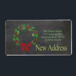 Ny adress x-mas-Helgdag Fraktsedel<br><div class="desc">Efter allt arbete och stressa, säg att du har ett ny adress! Det finns inget bättre (och enklare!) sätt att sprida nyheterna än att lägga till den här etiketten till julposten. Det finns många olika kort tillgängliga, så plocka den utformning och formulering du vill ha. Bläddra i butiken eller sök...</div>