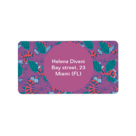 Ny adressetikett för returetikett Färgdekal för bl