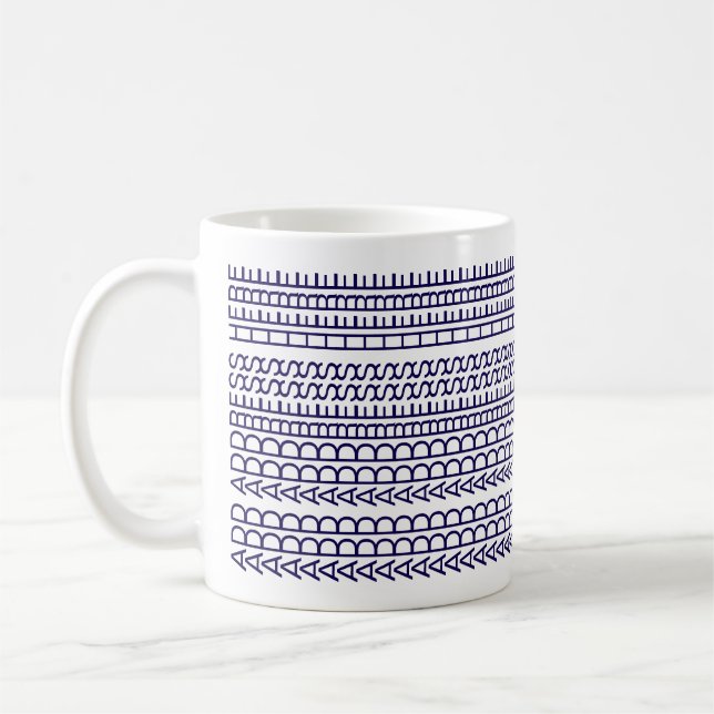 Ny affärssköld Anpassad Ovanlig Dold Meddelande Ku Kaffemugg (Vänster)