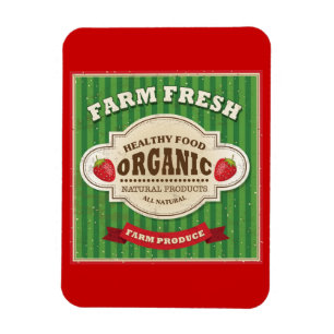 Ny affischdesign för Retro lantgård Magnet