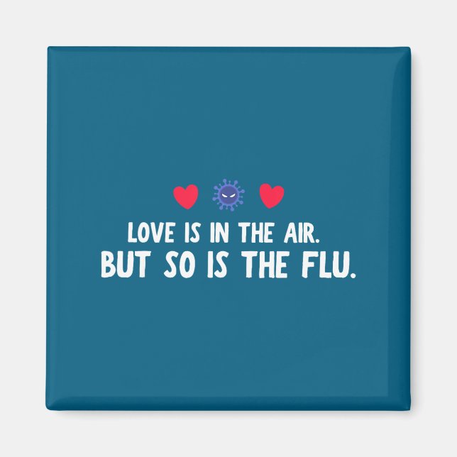Ny Air Så Flu Alla Hjärtans Dag Magnet (Framsidan)