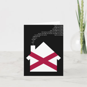 ny alabama adress helgkort