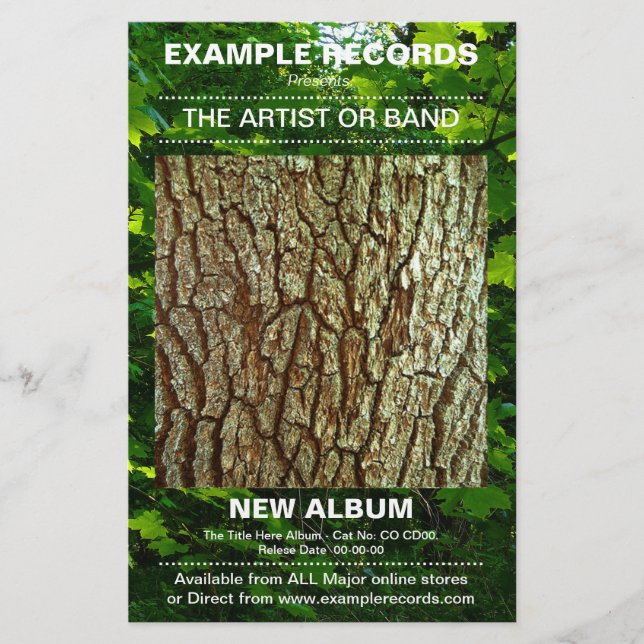 Ny albumstart - Fototextur Flygblad (Framsidan)