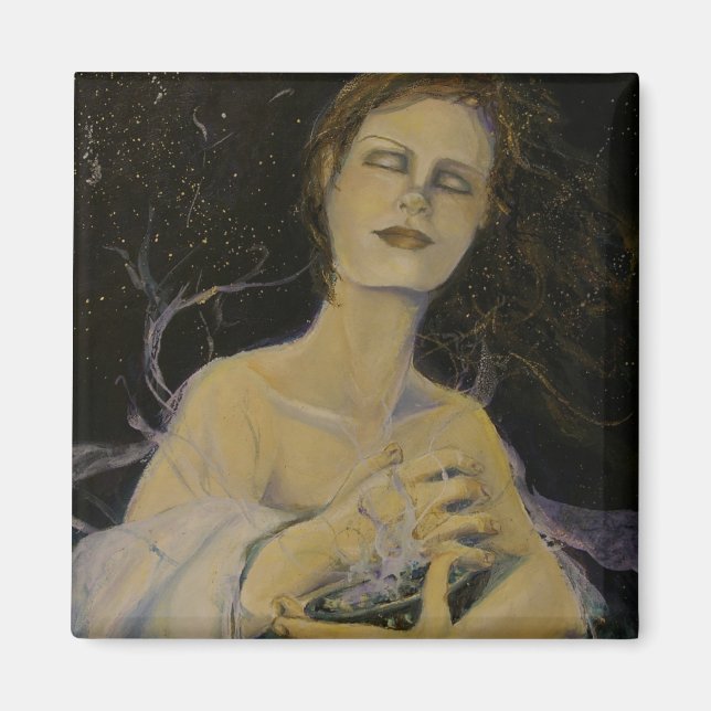 Ny åldershamaniska utsticknings- och lagernät magnet (Framsidan)