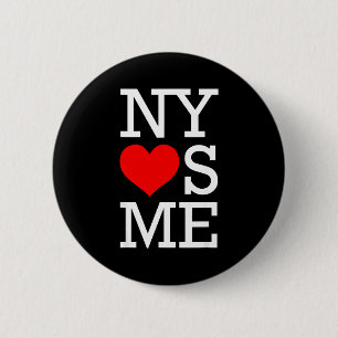 Ny älskar mig roligt jag älskar New York Knapp