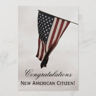 Ny amerikanmedborgare för grattis! - Firande Inbjudningar