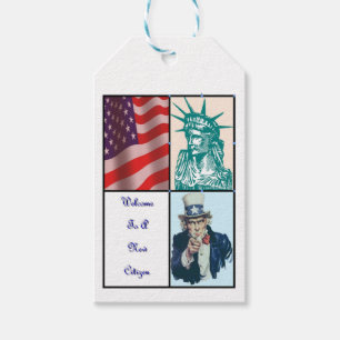 Ny amerikanmedborgare presentetikett