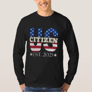 Ny amerikansk medborgare Est 2025 Svensk invandrar T Shirt