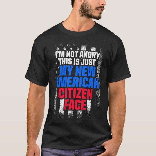 Ny Amerikansk Medborgare Firar Medborgardagens Sto T Shirt (Framsida)