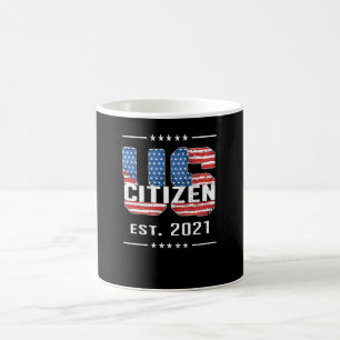 Ny amerikansk medborgare Gift stolt American Citiz Kaffemugg