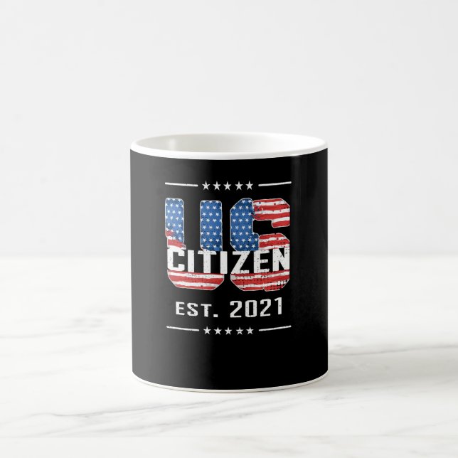 Ny amerikansk medborgare Gift stolt American Citiz Kaffemugg (Center)