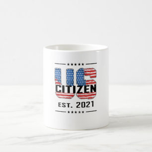 Ny amerikansk medborgare Gift stolt American Citiz Kaffemugg
