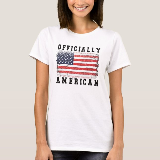 Ny amerikansk medborgare Gift stolt American Citiz T Shirt (Framsida)