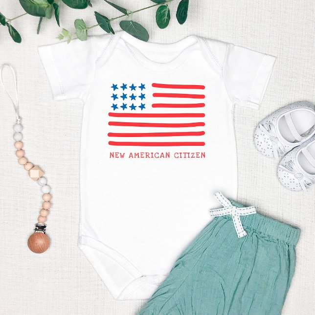 Ny amerikansk medborgare | Hand plockade American  T Shirt (Skapare uppladdad)