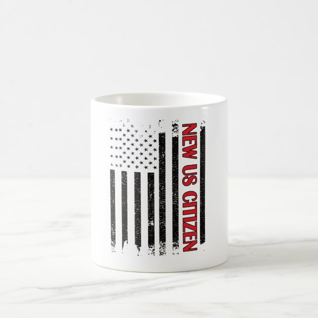 Ny amerikansk medborgare, USA, stolt Ny amerikansk Kaffemugg (Center)