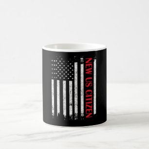Ny amerikansk medborgare, USA, stolt Ny amerikansk Kaffemugg
