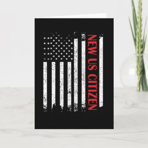 Ny amerikansk medborgare, USA, stolt Ny amerikansk Kort