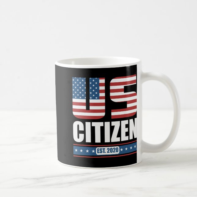 Ny amerikansk medborgargåva - Stolt amerikansk med Kaffemugg (Höger)
