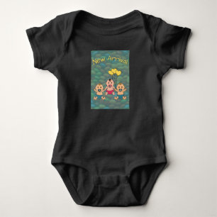 Ny ankomst - för triplet 2-pojkar och en flicka - t shirt