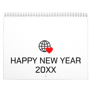 Ny anpassad kalender för Logotyp av text