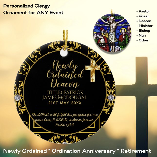 Ny Anpassningsbar för utskrivet skriftskript -  Julgransprydnad Keramik (Skapare uppladdad)