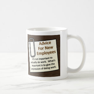 Ny anställd kaffemugg