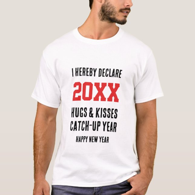 NY ÅR - Hus och Kisses - Fånga upp | 2021 T Shirt (Framsida)
