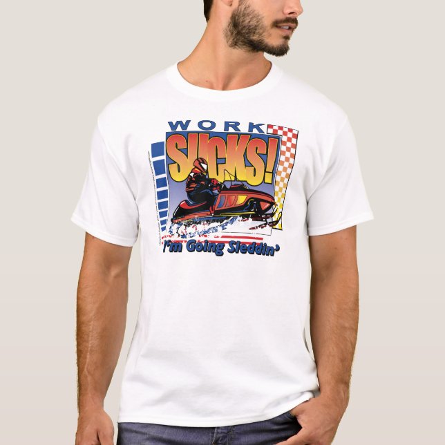 NY-Arbete-Sucks Tee Shirt (Framsida)