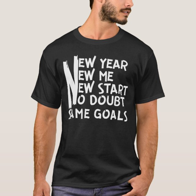 NY ÅRSRESOLUTION. T SHIRT (Framsida)