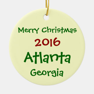 NY ATLANTA GEORGIA GOD JULPRYDNAD 2016 JULGRANSPRYDNAD KERAMIK