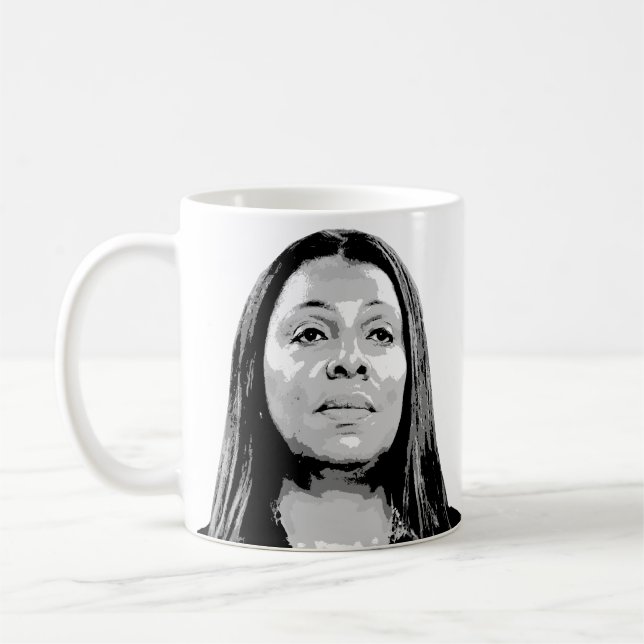 NY Attorney General Letitia James Kaffemugg (Vänster)