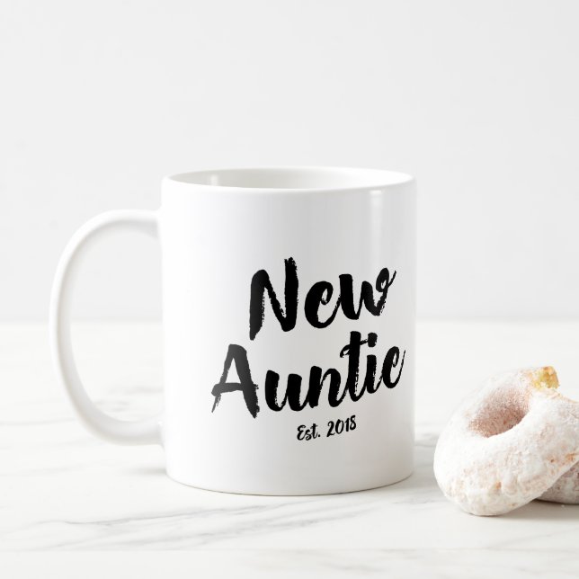 Ny Auntie Est. 2018 framtida mugg för (Med munk)