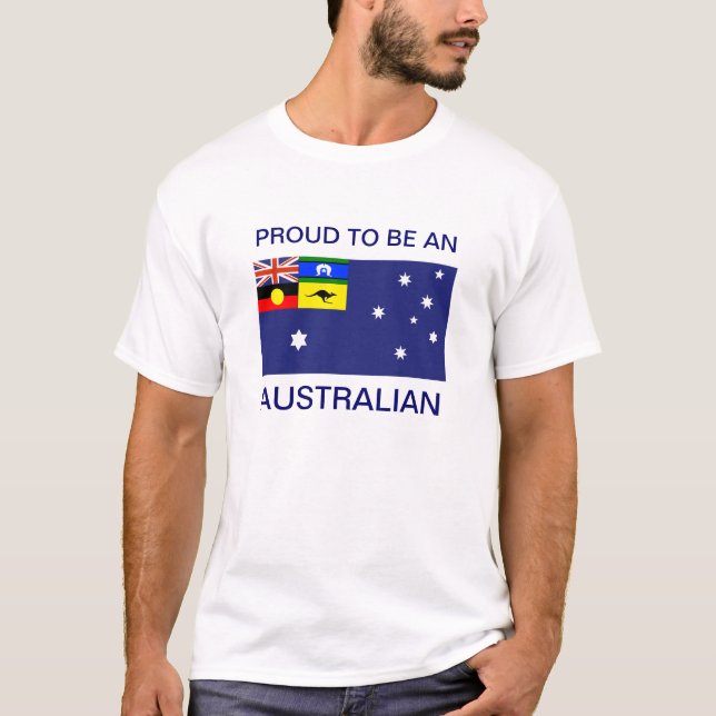 Ny australiensisk flaggaT-tröja T-shirt (Framsida)