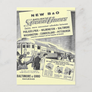Ny B&O Budd som byggas dagsljus Speedliners Vykort