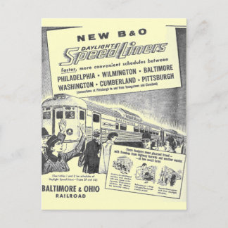 Ny B&O Budd som byggas dagsljus Speedliners Vykort