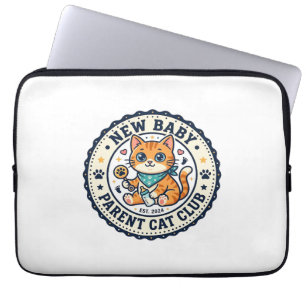Ny Baby Förälder Katt Katt Mamma Gåvaidé - Ny Baby Laptop Fodral