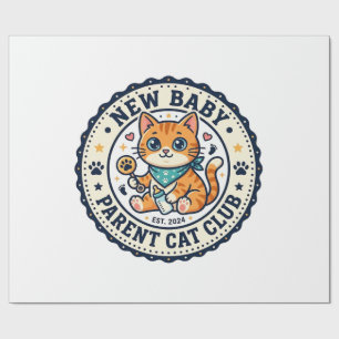 Ny Baby Förälder Katt Katt Mamma Gåvaidé - Ny Baby Presentpapper