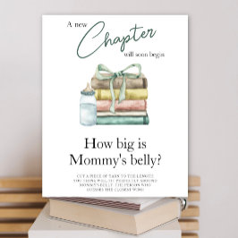 Ny baby shower-kapitel - Hur stor är mammans mage Poster