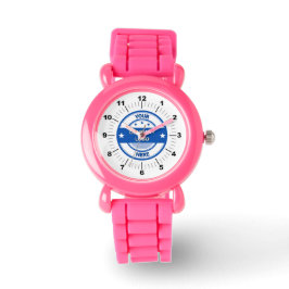 NY! Barn Watch - Personlig - Rosa Armbandsur