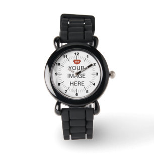 NY! Barn Watch - Personlig - Silver Glitter Armbandsur