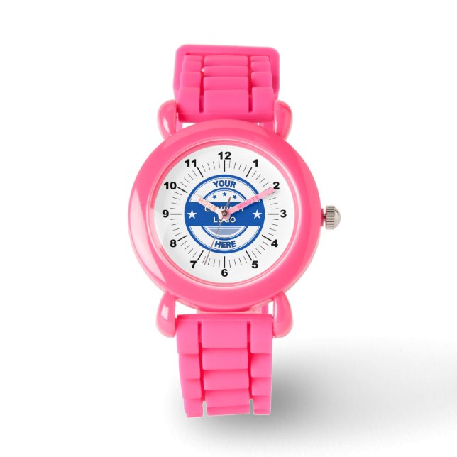 NY! Barnklocka - Personlig - Rosa Armbandsur (Framsida)
