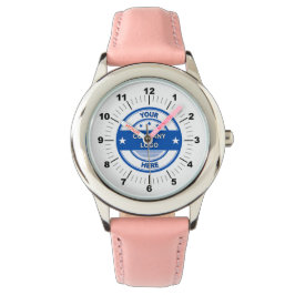 NY! Barnklocka - Personlig - Rosa numrerad Armbandsur