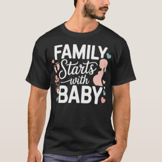 Ny Bebis 2026 Bebis Annonsering Mamma Att Vara Pap T Shirt