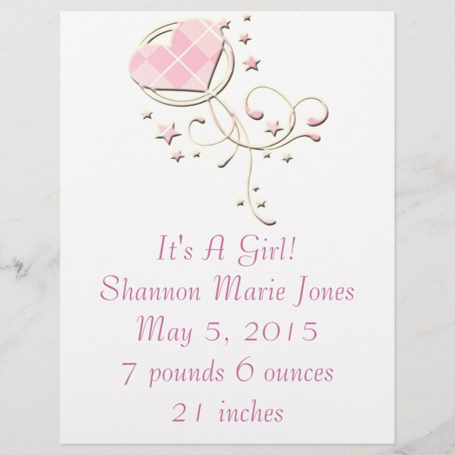 Ny Bebis Annonseringsfolder Reklamblad (Framsidan)